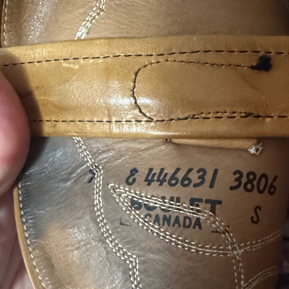 Men’s Vintage Tan Western Boots - Picture 9 of 10